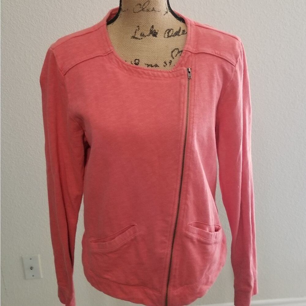 TORRID red zippered sweat shirt long sleeve front pockets warm and cozy